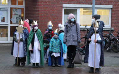 Sternsinger unterwegs in Dülmen - Stadt